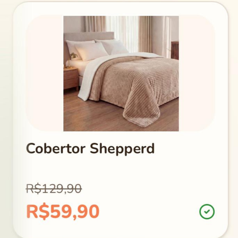 Cobertor — oferta